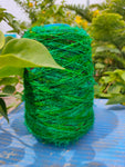 Recycle Sari silk Yarn Prime - Green that is available in multitude of colors, and being premium, you get extra length of yarn in the same weight. We fabricate Sari Silk Yarn from the bi-product of sari and silk production units. The Yarn, available with us, is hand spun into bright hanks which is suitable for number of Handicrafts applications. Sari Silk yarn comes with various fiber mixes that also happens to help people and the planet.